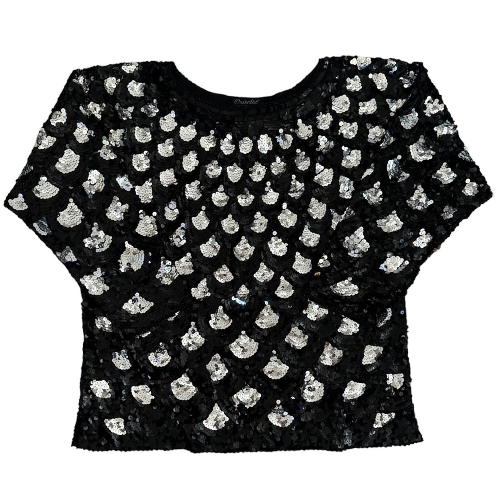 Vintage Art Deco 1920s Style Sequin Beaded Top